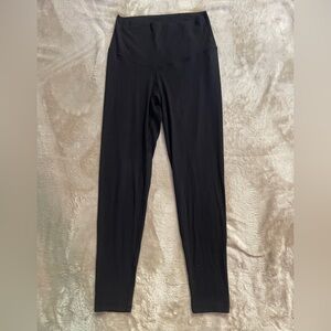 aerie Black High-Rise Leggings with Subtle Logo